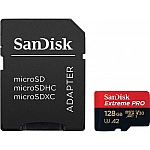 SanDisk Extreme PRO microSDXC 128GB + SD Adapter + 2 years RescuePRO Deluxe up to 200MB/s & 90MB/s Read/Write speeds A2 C10 V30 UHS-I U3 SanDisk Extreme PRO microSDXC 128GB + SD Adapter + 2 years RescuePRO Deluxe up to 200MB/s & 90MB/s Read/Write speeds A2 C10 V30 UHS-I U3