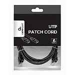 GEMBIRD PP6U-2M/BK Gembird UTP Cat6 Patch cord 2 m black GEMBIRD PP6U-2M/BK Gembird UTP Cat6 Patch cord 2 m black