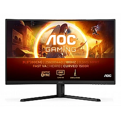 AOC Gaming CQ32G4VE 32 Zoll QHD Curved Monitor, 180 Hertz, 0.5 ms, HDR10, FreeSync Premium (2560x1440, HDMI, DisplayPort) schwarz/grau AOC Gaming CQ32G4VE 32 Zoll QHD Curved Monitor, 180 Hertz, 0.5 ms, HDR10, FreeSync Premium (2560x1440, HDMI, DisplayPort) schwarz/grau
