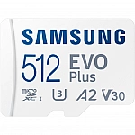 SAMSUNG EVO PLUS microSD 512GB 2024 incl. SD Adapter memory card UHS-I U3 Full HD and 4K UHD 160 MB/s read SAMSUNG EVO PLUS microSD 512GB 2024 incl. SD Adapter memory card UHS-I U3 Full HD and 4K UHD 160 MB/s read