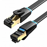 Flat Network Cable CAT8 U/FTP Vention IKCBG RJ45 Ethernet 40Gpbs 1.5m (Black) Flat Network Cable CAT8 U/FTP Vention IKCBG RJ45 Ethernet 40Gpbs 1.5m (Black)