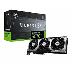 Graphics Card MSI NVIDIA GeForce RTX 5070 Ti 16 GB GDDR7 256 bit PCIE 5.0 16x Triple slot Fansink 1xHDMI 3xDisplayPort RTX5070TI16GVEN3XOC Graphics Card MSI NVIDIA GeForce RTX 5070 Ti 16 GB GDDR7 256 bit PCIE 5.0 16x Triple slot Fansink 1xHDMI 3xDisplayPort RTX5070TI16GVEN3XOC