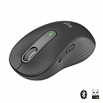 LOGITECH Signature M650 L Mouse large size optical 5 buttons wireless Bluetooth 2.4 GHz Bolt USB receiver graphite LOGITECH Signature M650 L Mouse large size optical 5 buttons wireless Bluetooth 2.4 GHz Bolt USB receiver graphite