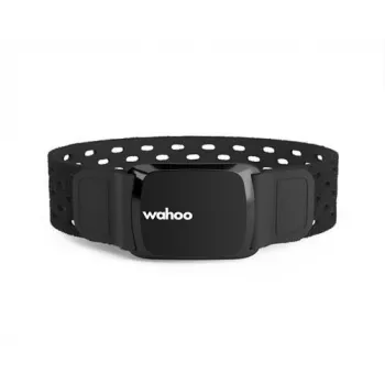 Wahoo TICKR Fit juostinis širdies ritmo monitorius – Bluetooth/ANT+, riešo matavimas, IPX7 vandeniui atsparus, 30 h baterija, juodas