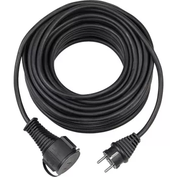 Brennenstuhl H05RR-F 3G1,5 - Prailginimo laidas - CEE 7/7 (SCHUKO) (M) - Maitinimo kištukas CEE 7/4 (SCHUKO)/CEE 7/7 (SCHUKO) (W) - 25,0 m - Juodas (1161470)