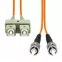 Dupleksinis optinis kabelis ProXtend FO-SCSTOM1D-005 OM1 SC–ST UPC, 5 m