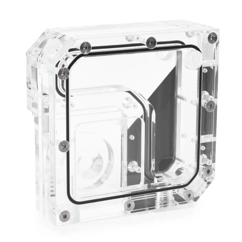 Rezervuaras Alphacool 15075 Akrilinis Juodas Skaidrus 120mm