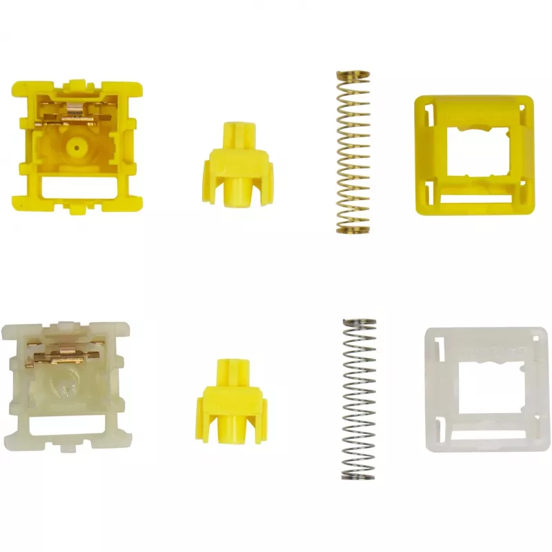 Mechaninių klavišų jungiklių rinkinys Keychron Gateron Cap V2 Golden-Yellow G32 – 110 vnt.