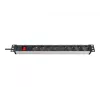 Maitinimo juosta Brennenstuhl Premium-Line Technic Alu 19 inch 8 lizdų su jungikliu
