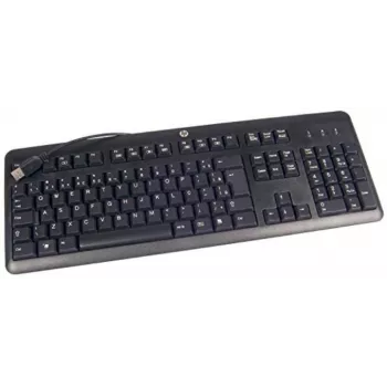 HP 672647-L33 klaviatūra, biuro, USB, QWERTY, JAV išdėstymas, juoda