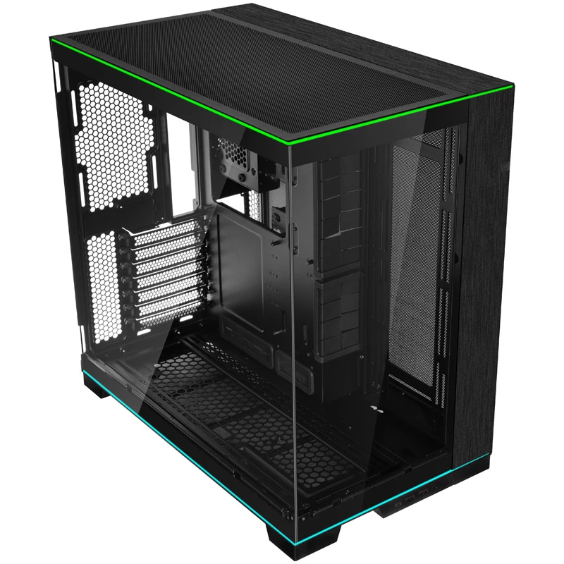 Lian Li O11D EVO kompiuterio korpusas MIDI bokštas juodas RGB grūdintas stiklas