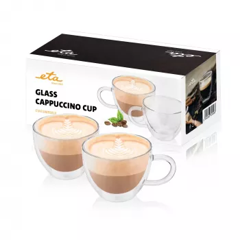 ETA Cappuccino stiklinės ETA518092010 | Kavai | 2 vnt. | Tinka plauti indaplovėje