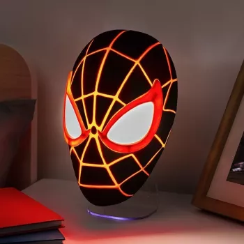 Stalinė lempa Paladone Mask Light PP14323SPMVN Spiderman Miles Morales – naktinė šviesa personažo kaukės formos