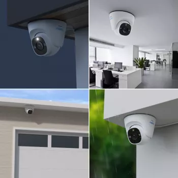 IP stebėjimo kamera Reolink P344 Dome – 12 MP, 4 mm objektyvas, PoE/DC, IP67, 30 m IR, balta