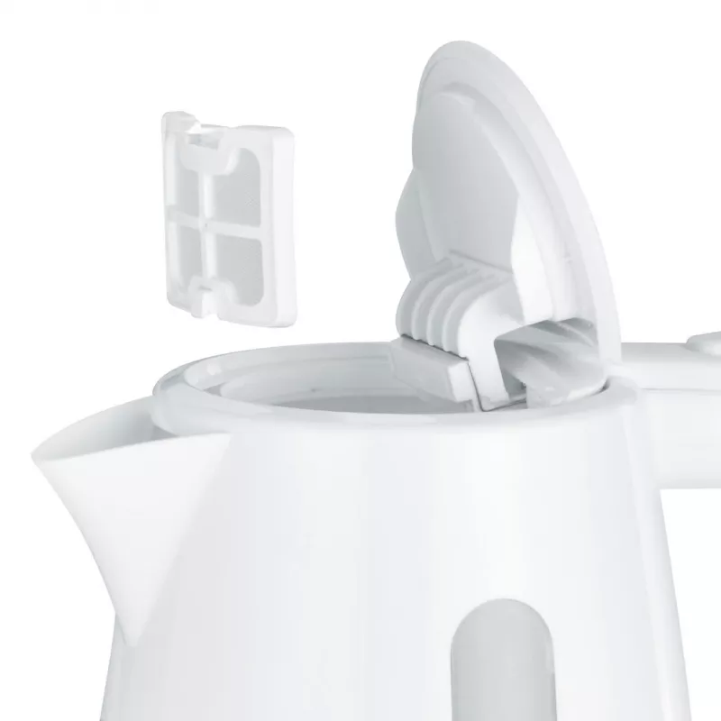 Elektrinis virdulys SEVERIN 1 L 2200 W baltas – belaidis, su 360° pagrindu, paslėptas kaitinimo elementas