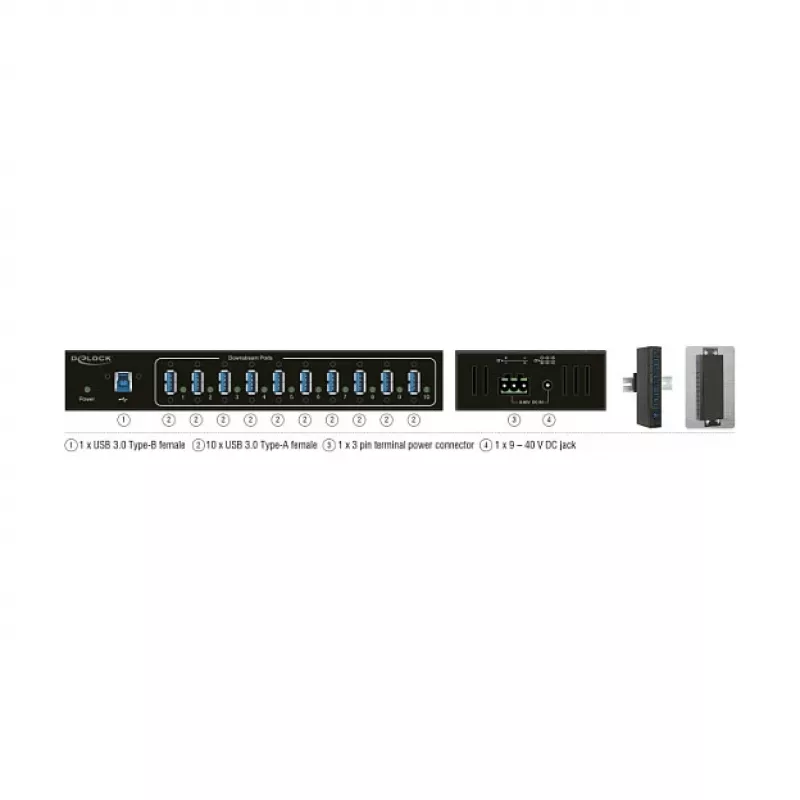 USB šakotuvas DeLOCK 63919