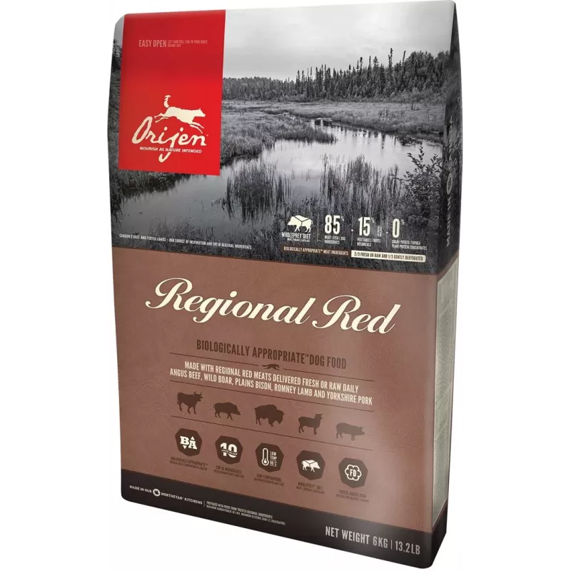 ORIJEN Regional Red - sausas šunų maistas - 6kg