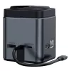 Dokavimo stotelė BlitzWolf BW-TH17 9-in-1 su 15W belaidžiu įkrovikliu — USB-C, HDMI, PD prievadai