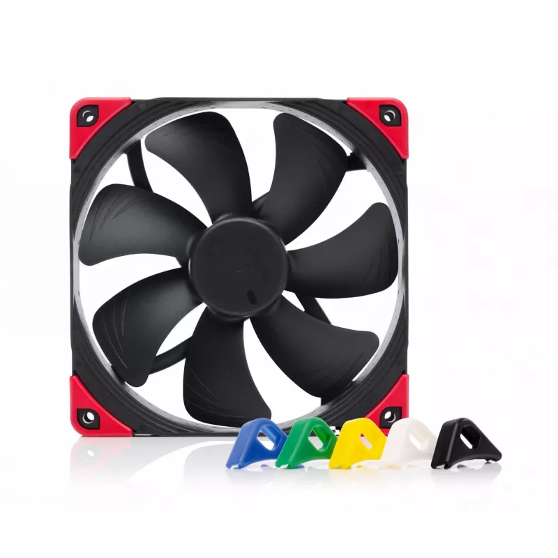 Noctua NF-A14 PWM chromax.black.swap 140 mm korpuso ventiliatorius, 12V, 300–1500 RPM, PWM, 140,2 m³/h, 24,6 dB