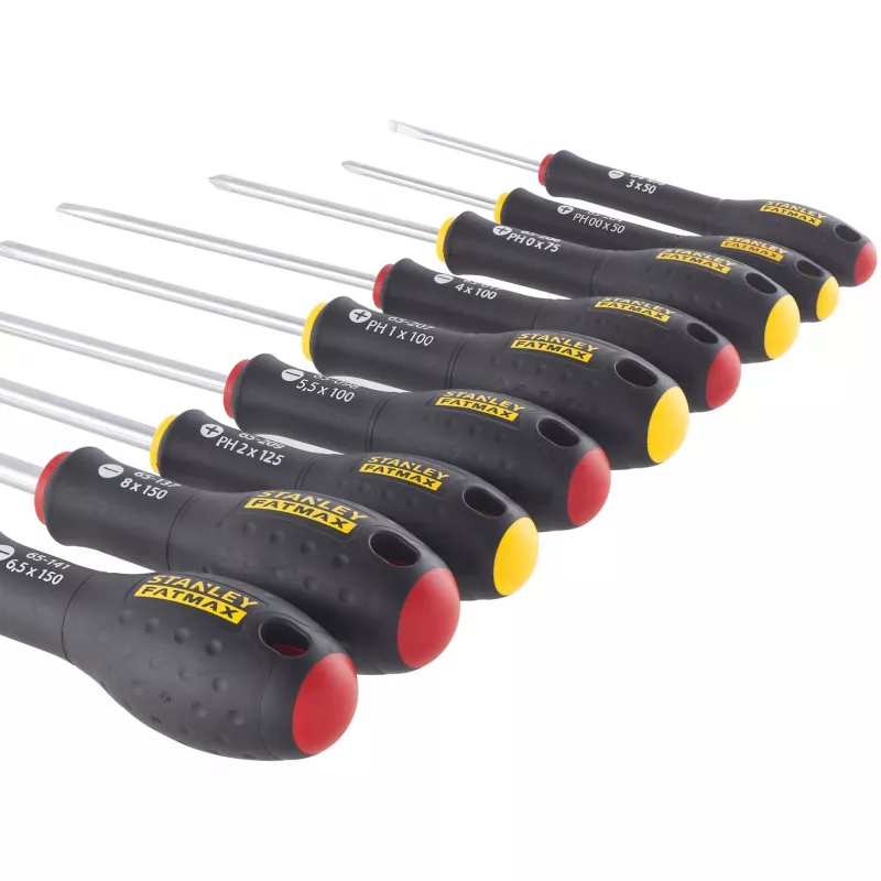 Atsuktuvų rinkinys STANLEY FATMAX FMHT65439-0 – tiesūs atsuktuvai, įvairūs dydžiai