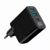 Gembird TA-UC-PDQC30LCD-BK-02 universalus greitasis kroviklis, juodas, 30 W, AC, vidaus naudojimui
