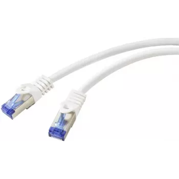 Renkforce RF-5771522 tinklo kabelis baltas 1 m Cat6a S/FTP (S-STP) (RF-5771522)