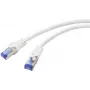 Renkforce RF-5771522 tinklo kabelis baltas 1 m Cat6a S/FTP (S-STP) (RF-5771522)
