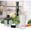 Panardintuvas Maestro MR-566, 500 W, 2 greičiai, turbo, plaktuvas, smulkintuvas 600 ml, laikymo indas 900 ml, nerūdijantis plienas