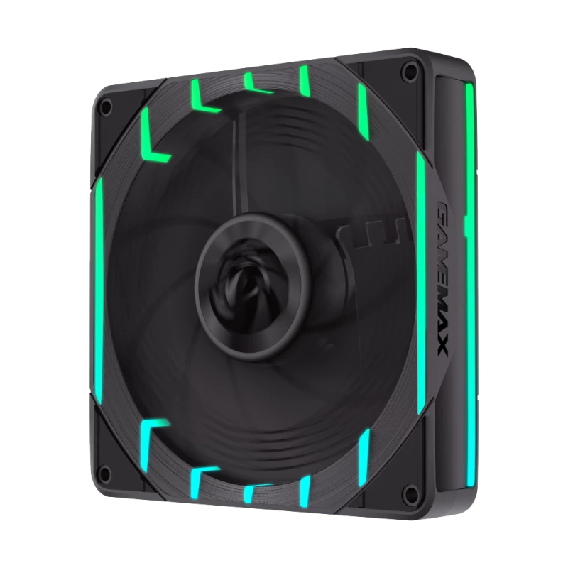 GAMEMAX TORNADO T12 ARGB-R 120mm korpuso ventiliatorius – juodas