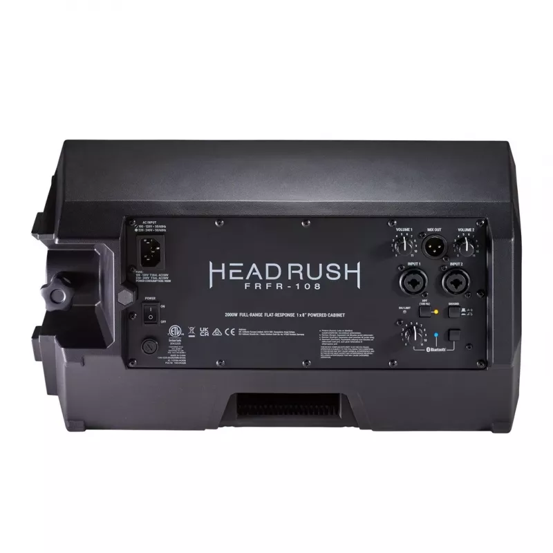 Gitarinė kolonėlė HEADRUSH FRFR-108 MK2, 8 col. žemų dažnių garsiakalbis, 200 W, Bluetooth 5.0, XLR/TRS kombinuotos įvestys