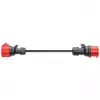 Adapteris Gemini flex 11 kW, CEE raudonas trifazis 16A > CEE raudonas 32A (juodas, 30 cm)