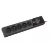 Prailginimo laidas ARMAC Z5 3 m 5x 230V 10A juodas su kabelių organizatoriumi