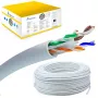 Tinklo kabelis Extralink Vytos poros CAT6 UTP (U/UTP) V2 Vidaus 100M Pilka
