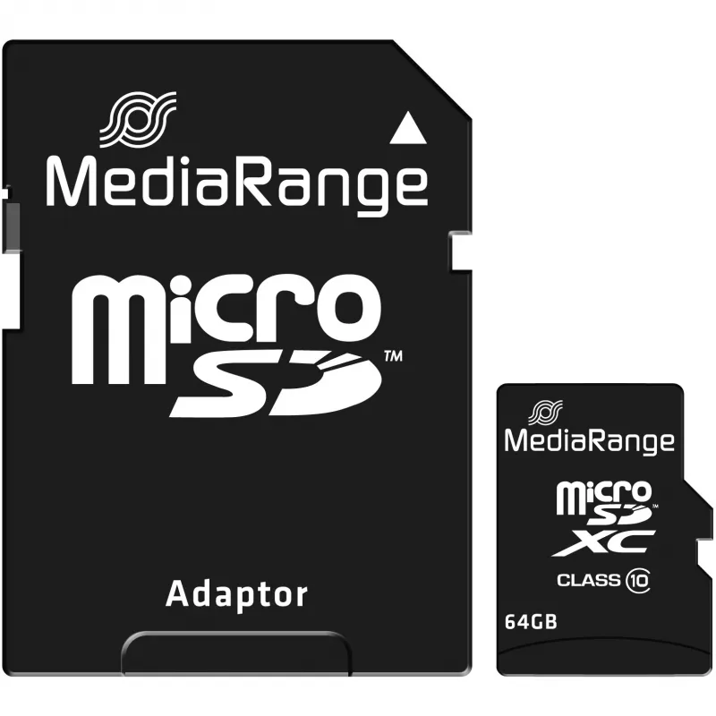 Atminties kortelė MediaRange 64GB MicroSDXC Class 10 MR955