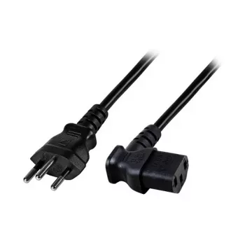 Maitinimo laidas EFB-Elektronik Šveicariškas kištukas Tipas 12 - C13 90°, juodas, 1,8 m, 3 x 0,75 mm²