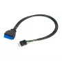 Vidinis USB kabelis Akasa AK-CBUB36-30BK