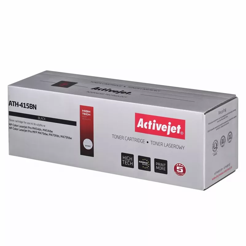 Activejet ATH-415BN kasetė (pakaitalas HP 415A W2030A; Supreme; 2 400 puslapių; juoda) su lustu