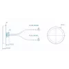 LTE antena Teltonika 003R-00252, stogo montavimui su SMA jungtimis, COMBO MIMO