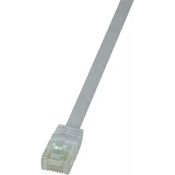 LogiLink CF2061U RJ45 tinklo laidas, jungiamasis laidas CAT 6 U/UTP 3,00 m baltas, itin lankstus, 1 vnt.