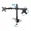 Esperanza ERW018 Stalo laikiklis dviem monitoriams 10-27'' iki 8 kg
