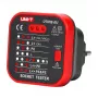 Kištukinis rozetės testeris UNI-T UT07B-EU – įtampos ir poliškumo patikra, EU kištukas