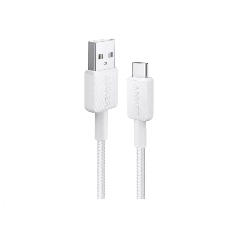 USB A į USB C laidas Anker A81H5G21 — 0,9 m, baltas