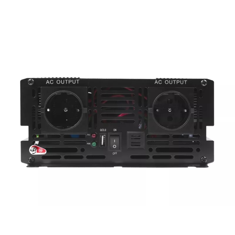 Keitiklis Green Cell INV20, nuolatinė 24 V į kintamą 230 V, 4000 W, 50 Hz, 40 A įėjimas, vidaus, juodas