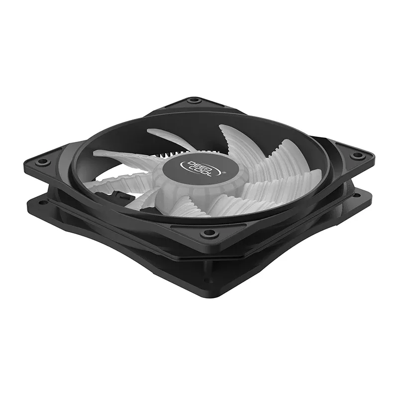 DeepCool RF120W 120 mm ventiliatorius — 1300 RPM, 1.32 mmH2O, peršviečiamai juodas