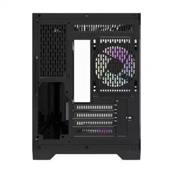 Korpusas Darflash FT418 + 6 aRGB ventiliatoriai (juodas)