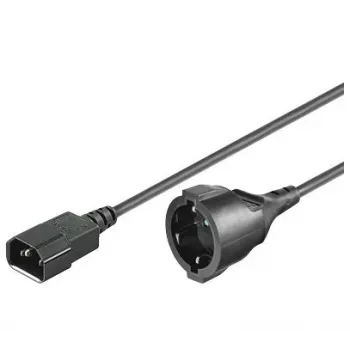 Microconnect PE130100 maitinimo laidas 1 m C14 jungtimi juodas
