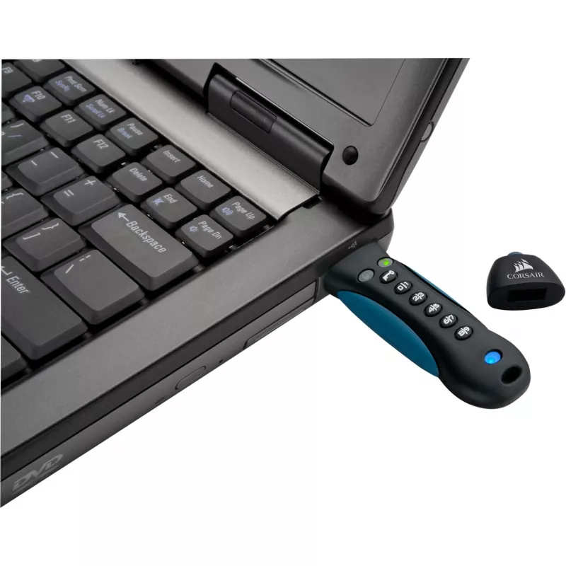 CORSAIR Flash Padlock 3 128GB Saugus USB 3.0 atmintukas su klaviatūra, 256 bitų AES šifravimas
