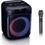 Nešiojamas Bluetooth garsiakalbis Lenco PA-101BK su apšvietimu ir mikrofonu
