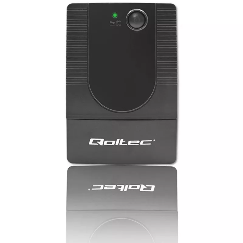 Qoltec 53737 nepertraukiamo maitinimo šaltinis (UPS) Line-Interactive 0.65 kVA 360 W 1 AC lizdas