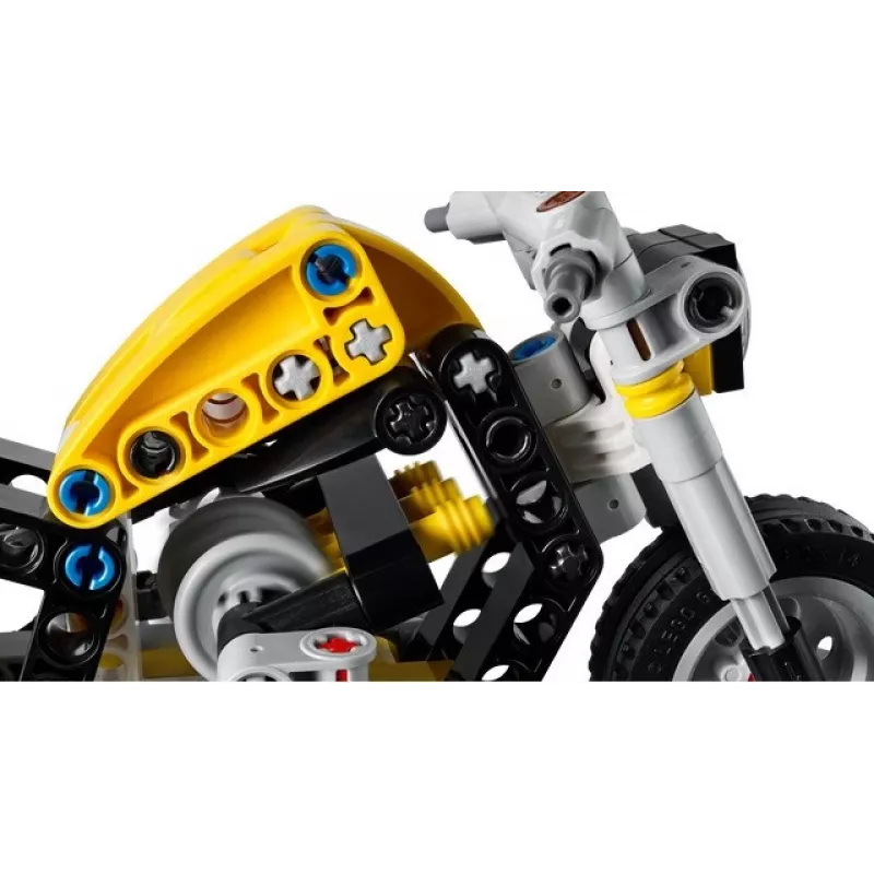 LEGO TECHNIC 42225 Geltonas motociklas